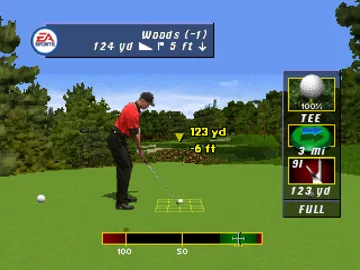 Tiger Woods USA Tour 2001 (AU) screen shot game playing